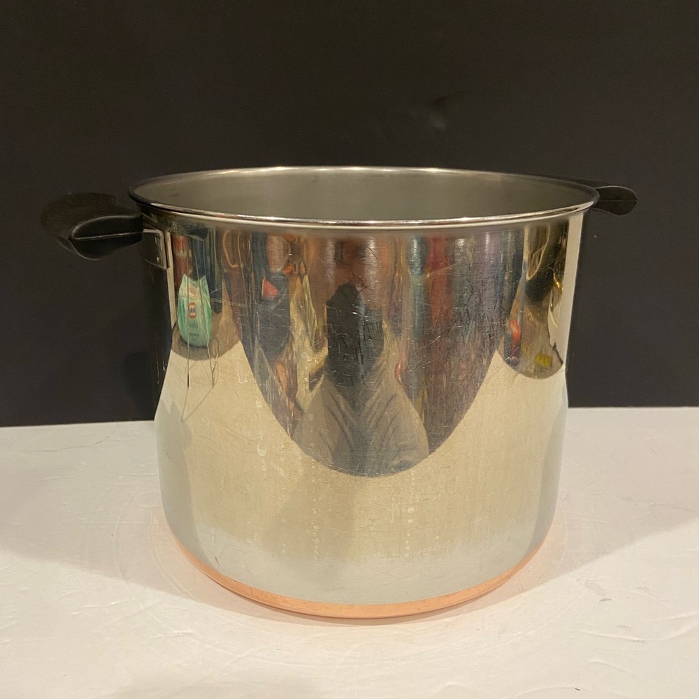 VTG Copper Bottom Paul Revere Ware Stock Pot